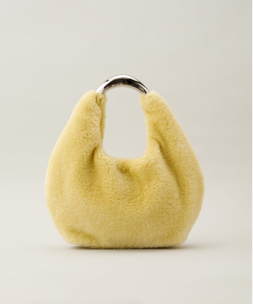 LE VERNIS（ル・ベルニ）の「LE VERNIS(ル・ベルニ) Sculpture mou mini（ハンドバッグ・レディース・ライトグレー/ブラウン/クリーム/ブラック・FREE）」の4枚目の写真