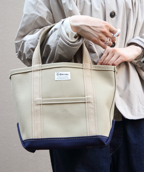 ORCIVAL/オーシバル トートバッグS 2トーン TOTE BAG S 2-TONE