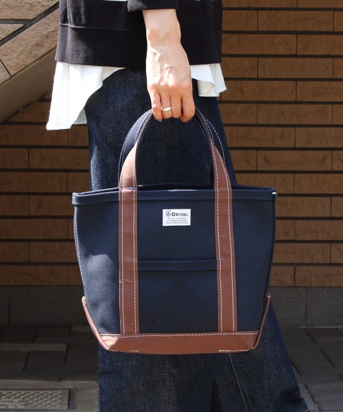 ORCIVAL/オーシバル トートバッグS 2トーン TOTE BAG S 2-TONE