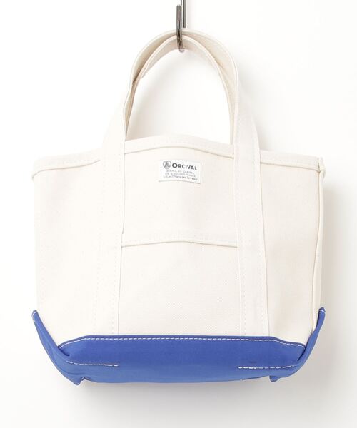 ORCIVAL(オーシバル)の「ORCIVAL/オーシバル トートバッグS 2トーン TOTE BAG S 2-TONE OR-H0285 KWC(トートバッグ・レディース・マスタード/ダークグリーン/チャコールグレー/ダークネイビー/ロイヤルブルー/サンドベージュ/イエロー×グレー/ライトカーキ/ライトグレー/ピンク・FREE)」の11枚目の写真