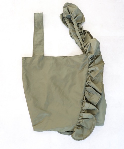 SPRUCE(スプルース)の「<SPRUCE/スプルス>パースフリルトート(トートバッグ・レディース・グレー/ラベンダー/ブラック/カーキ・ONE SIZE)」の13枚目の写真