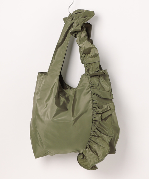 SPRUCE(スプルース)の「<SPRUCE/スプルス>パースフリルトート(トートバッグ・レディース・グレー/ラベンダー/ブラック/カーキ・ONE SIZE)」の20枚目の写真