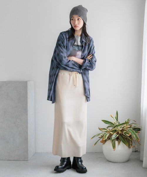 LOWRYS FARM(ローリーズファーム)の「ウォッシュドワッチ 145405(ニットキャップ/ビーニー・レディース・グレー/ブルー・FREE)」の4枚目の写真