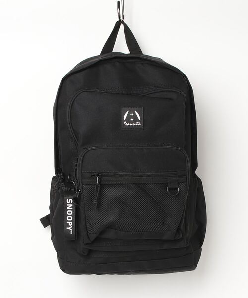 SNOOPY】 ポリエステル バイカラー フェイスラバープレート フロント2