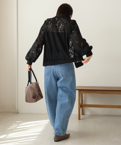 セール】シアーレースブルゾン（ブルゾン）｜Bou Jeloud