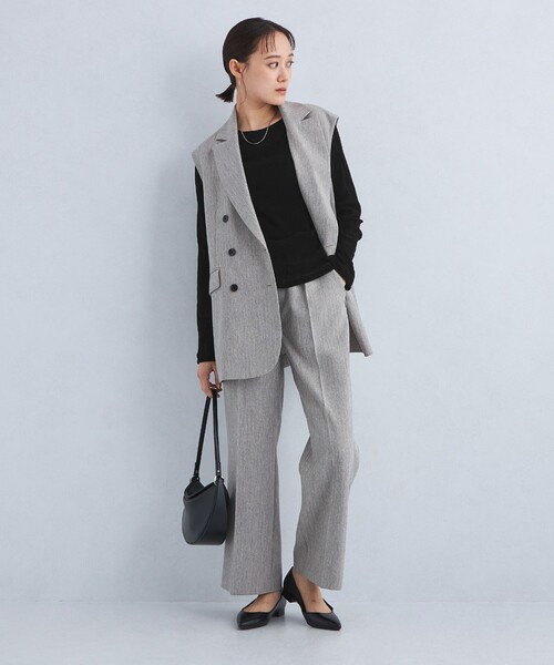 green label relaxing(グリーンレーベルリラクシング)の「シアーフロッキー ロングスリーブ プルオーバー(Tシャツ/カットソー・レディース・オレンジ/ブラック/ライトブルー/モカ/ライトグレー/オフホワイト・FREE)」の15枚目の写真