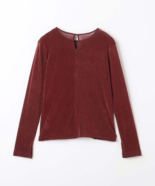 green label relaxing(グリーンレーベルリラクシング)の「シアーフロッキー ロングスリーブ プルオーバー(Tシャツ/カットソー・レディース・オレンジ/ブラック/ライトブルー/モカ/ライトグレー/オフホワイト・FREE)」の9枚目の写真