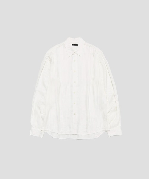 TAAKK(ターク)の「【TAAKK/ターク】ALL PIN TUCK SHIRTS(シャツ/ブラウス・メンズ・ホワイト/ブラック・1/2)」の1枚目の写真