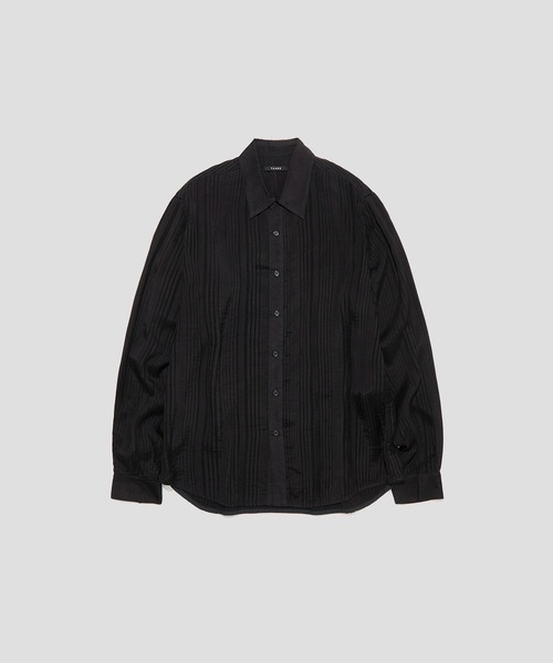TAAKK(ターク)の「【TAAKK/ターク】ALL PIN TUCK SHIRTS(シャツ/ブラウス・メンズ・ホワイト/ブラック・1/2)」の2枚目の写真