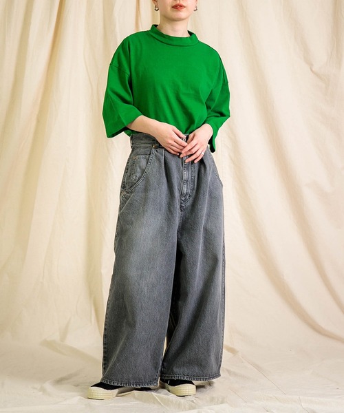 Brocante / ブロカント] 13ozBKデニム デフォルメパンツ | Domingo