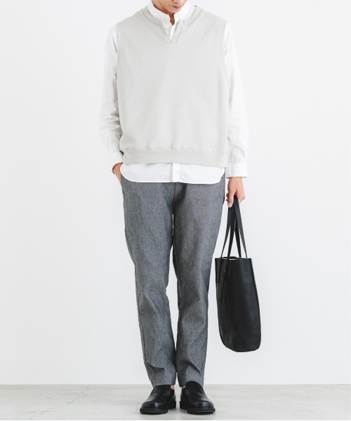 quadro（クオドロ）の「ストレッチデニムイージーパンツ（デニムパンツ・メンズ・ブラック・MEDIUM）」の4枚目の写真