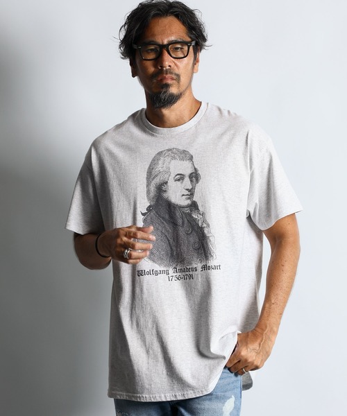"Mozart" PRINT TEE："モーツァルト" プリントTシャツ
