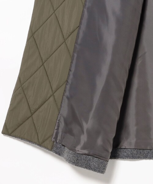 Ray BEAMS（レイビームス）の「RBS / キルティング キリカエ コート（チェスターコート・レディース・ブラック/グレー・ONE SIZE）」の14枚目の写真