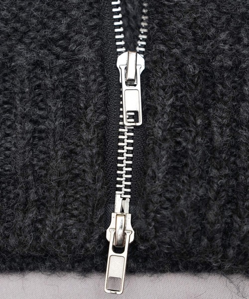 reca（レカ）の「ダブルジップニットベスト（ベスト・レディース・グレー系その他/ブラウン系その他/ブラック系その他/キナリ・M）」の14枚目の写真