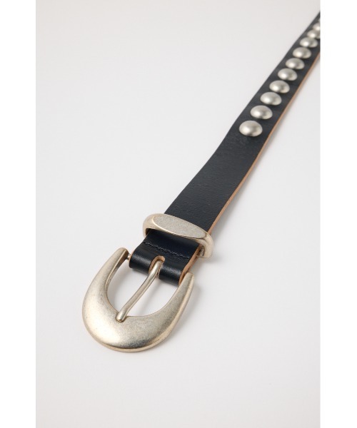 MOUSSY（マウジー）の「STUDS LEATHER ベルト（ベルト・レディース・ブラック/ホワイト・FREE）」の8枚目の写真