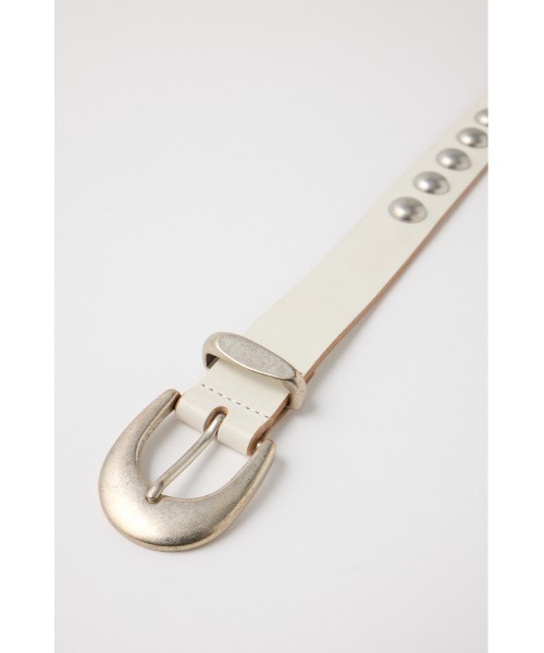 MOUSSY（マウジー）の「STUDS LEATHER ベルト（ベルト・レディース・ブラック/ホワイト・FREE）」の13枚目の写真