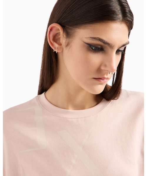 【セール】【A|X アルマーニ エクスチェンジ】オールオーバーロゴ 半袖クルーネックTシャツ/BOY BOXY(Tシャツ/カットソー)|ARMANI EXCHANGE(アルマーニエクスチェンジ) 【セール】【A|X アルマーニ エクスチェンジ】オールオーバーロゴ 半袖クルーネックTシャツ/BOY BOXY(Tシャツ/カットソー)|ARMANI EXCHANGE(アルマーニエクスチェンジ)