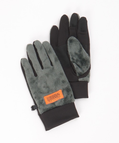UNIVERSAL OVERALL(ユニバーサルオーバーオール)の「UNIVERSAL OVERALL ユニバーサルオーバーオール ボアスマートグローブ(手袋・メンズ・オリーブ/グレー/ブラック/ベージュ・FREE)」の3枚目の写真