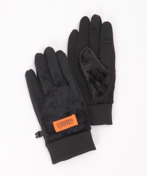 UNIVERSAL OVERALL(ユニバーサルオーバーオール)の「UNIVERSAL OVERALL ユニバーサルオーバーオール ボアスマートグローブ(手袋・メンズ・オリーブ/グレー/ブラック/ベージュ・FREE)」の2枚目の写真