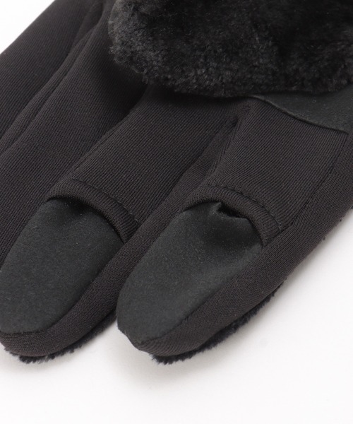 UNIVERSAL OVERALL(ユニバーサルオーバーオール)の「UNIVERSAL OVERALL ユニバーサルオーバーオール ボアスマートグローブ(手袋・メンズ・オリーブ/グレー/ブラック/ベージュ・FREE)」の12枚目の写真