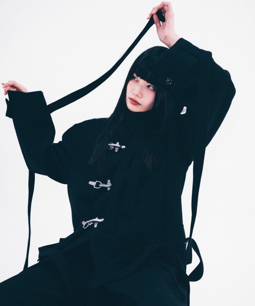 BLAYMORE（ブレイモア）の「【BLAYMORE】Big Fireman Melton Coat（ダッフルコート・メンズ・ピンク系その他/ブラック・MEDIUM/SMALL）」の7枚目の写真