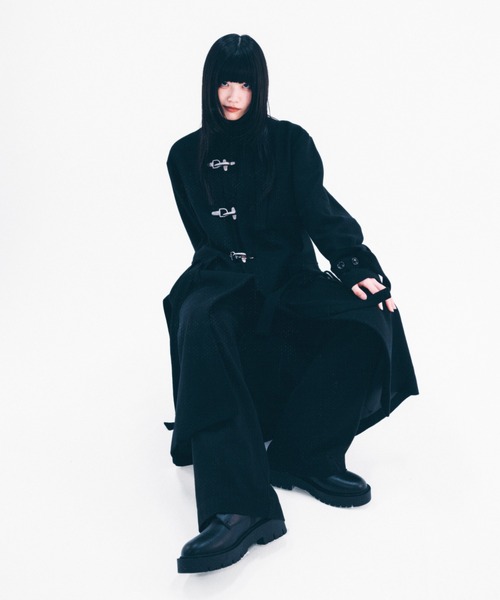 BLAYMORE（ブレイモア）の「【BLAYMORE】Big Fireman Melton Coat（ダッフルコート・メンズ・ピンク系その他/ブラック・MEDIUM/SMALL）」の6枚目の写真