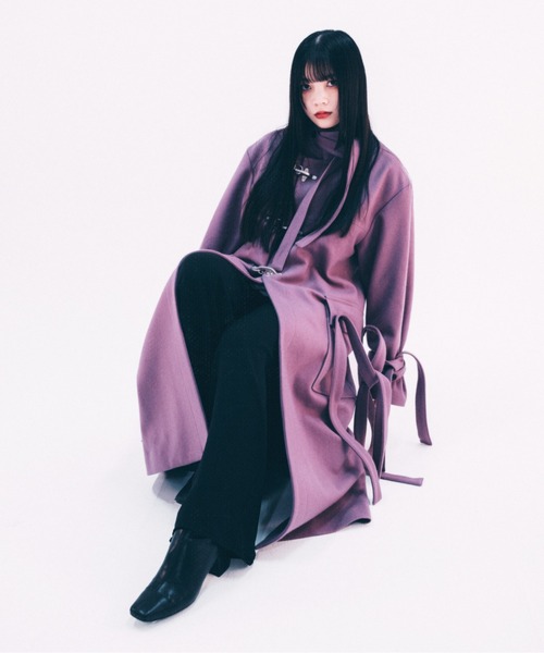 BLAYMORE（ブレイモア）の「【BLAYMORE】Big Fireman Melton Coat（ダッフルコート・メンズ・ピンク系その他/ブラック・MEDIUM/SMALL）」の8枚目の写真