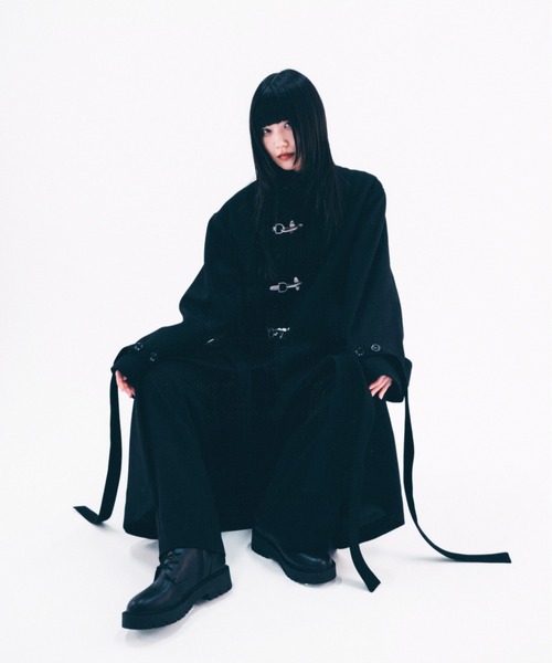 BLAYMORE（ブレイモア）の「【BLAYMORE】Big Fireman Melton Coat（ダッフルコート・メンズ・ピンク系その他/ブラック・MEDIUM/SMALL）」の5枚目の写真