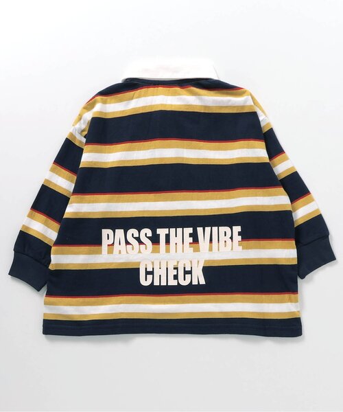 BREEZE（ブリーズ）の「【BREEZE NEW JACK】マルチボーダーポロシャツ（ポロシャツ・キッズ・レインボー/レッド/ネイビー・90/100/110/120/130/140/150/160）」の13枚目の写真