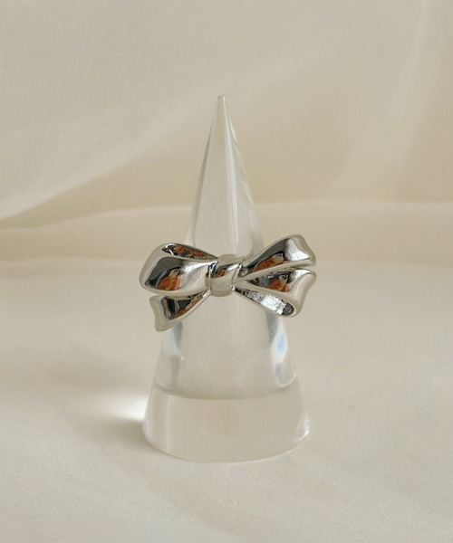 ボリューム リボンモチーフリング-volume ribbon motif ring