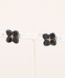 【IRODORI】小さな花のpierce(黒)