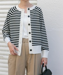 FORK&SPOON | 『洗濯可』FORK&SPOON　ウーステッドヤーンクルーネックカーディガン(カーディガン/ボレロ)