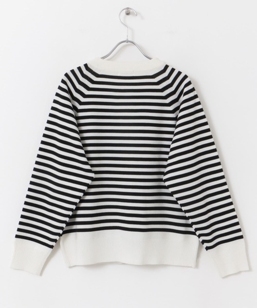 FORK&SPOON（フォークアンドスプーン）の「『洗濯可』FORK&SPOON　ウーステッドヤーンクルーネックカーディガン（カーディガン/ボレロ・レディース・ブラック系その他/ブルー/アイボリー・1）」の18枚目の写真