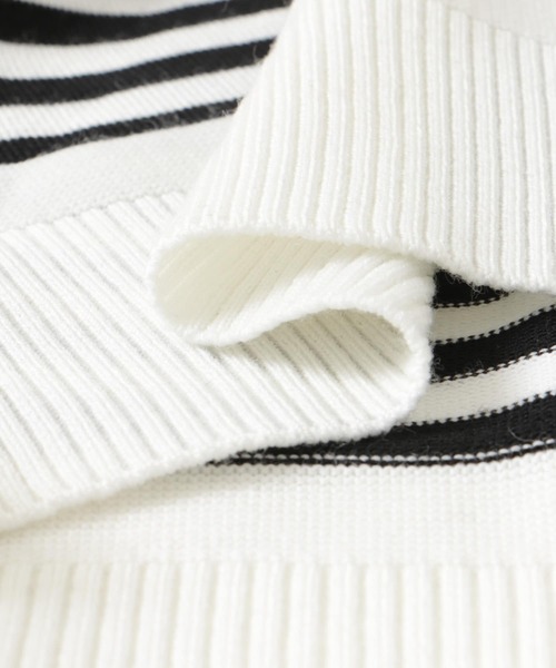 FORK&SPOON（フォークアンドスプーン）の「『洗濯可』FORK&SPOON　ウーステッドヤーンクルーネックカーディガン（カーディガン/ボレロ・レディース・ブラック系その他/ブルー/アイボリー・1）」の19枚目の写真