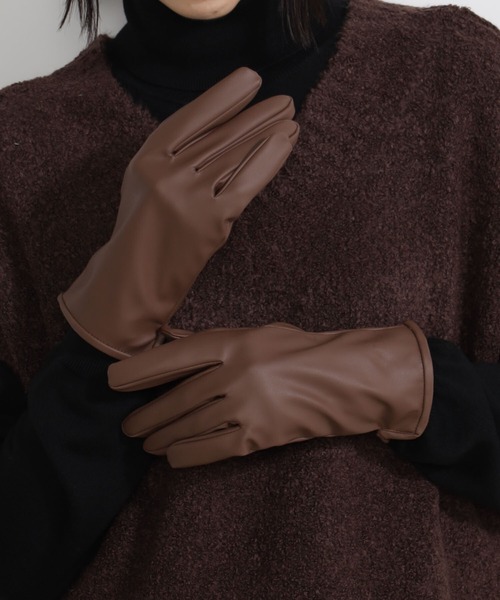 FOUND GOOD（ファウンドグッド）の「シンプルテブクロ（手袋・レディース・ブラック/ベージュ/グレー系/グレー系5/ブラウン系/パープル系2・FREE）」の4枚目の写真