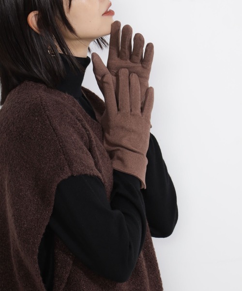FOUND GOOD（ファウンドグッド）の「シンプルテブクロ（手袋・レディース・ブラック/ベージュ/グレー系/グレー系5/ブラウン系/パープル系2・FREE）」の5枚目の写真