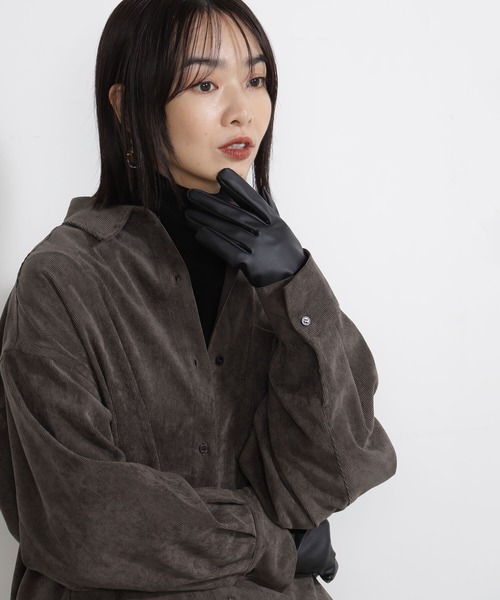 FOUND GOOD（ファウンドグッド）の「シンプルテブクロ（手袋・レディース・ブラック/ベージュ/グレー系/グレー系5/ブラウン系/パープル系2・FREE）」の9枚目の写真