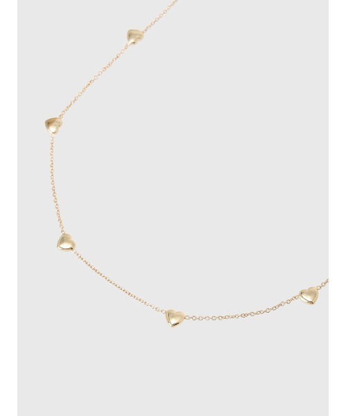 EIMY ISTOIRE(エイミーイストワール)の「heart motif skin necklace(ネックレス・レディース・ゴールド・F)」の5枚目の写真