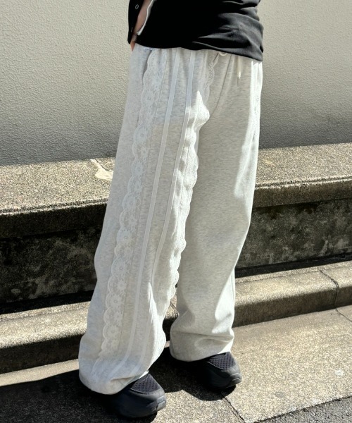 kisstheclub レース　スウェットパンツ 再入荷】lace sweat pants | KISS THE CLUB
