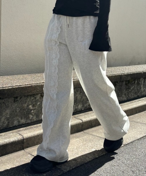 kisstheclub レース　スウェットパンツ kisstheclub レース スウェットパンツ kisstheclub レース