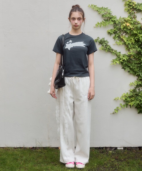 セール】レースラインスウェットパンツ / lace line sweat pants