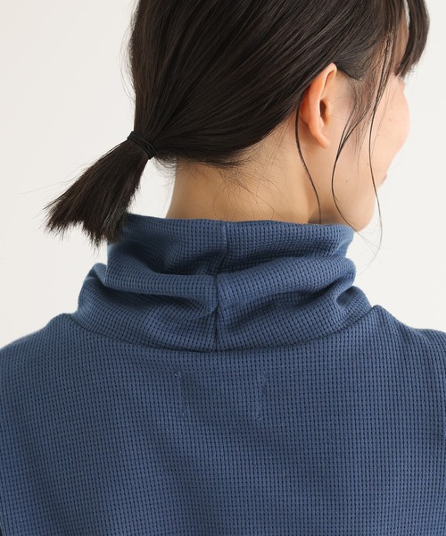 n'OrLABEL（ノアールレーベル）の「『配色ステッチワッフルタートルカットソー』（Tシャツ/カットソー・レディース・チャコールグレー/ブラック/アイボリー/ダークブルー・2/1）」の17枚目の写真