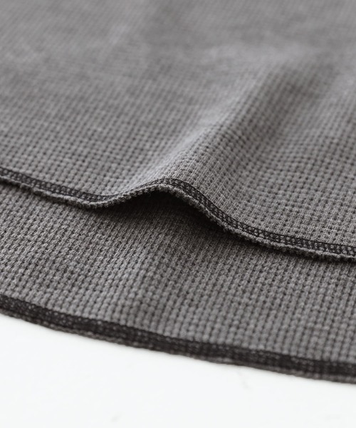 n'OrLABEL（ノアールレーベル）の「『配色ステッチワッフルタートルカットソー』（Tシャツ/カットソー・レディース・チャコールグレー/ブラック/アイボリー/ダークブルー・2/1）」の10枚目の写真