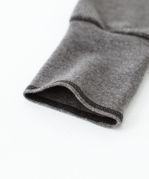 n'OrLABEL（ノアールレーベル）の「『配色ステッチワッフルタートルカットソー』（Tシャツ/カットソー・レディース・チャコールグレー/ブラック/アイボリー/ダークブルー・2/1）」の11枚目の写真