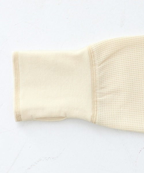 n'OrLABEL（ノアールレーベル）の「『配色ステッチワッフルタートルカットソー』（Tシャツ/カットソー・レディース・チャコールグレー/ブラック/アイボリー/ダークブルー・2/1）」の5枚目の写真