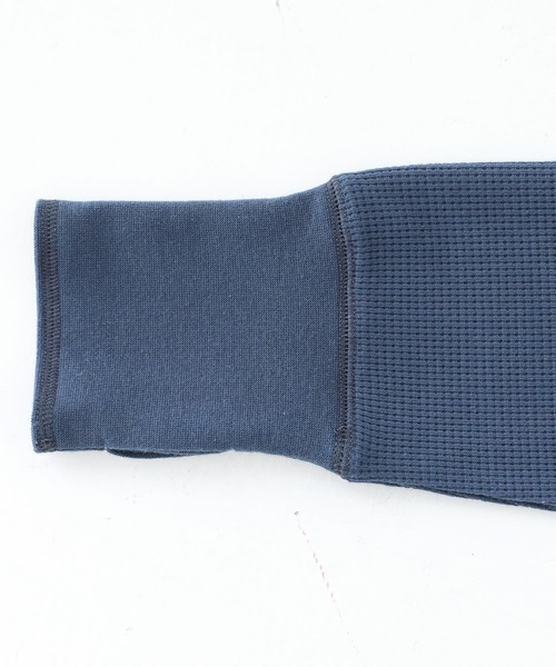 n'OrLABEL（ノアールレーベル）の「『配色ステッチワッフルタートルカットソー』（Tシャツ/カットソー・レディース・チャコールグレー/ブラック/アイボリー/ダークブルー・2/1）」の6枚目の写真