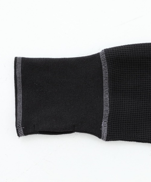 n'OrLABEL（ノアールレーベル）の「『配色ステッチワッフルタートルカットソー』（Tシャツ/カットソー・レディース・チャコールグレー/ブラック/アイボリー/ダークブルー・2/1）」の7枚目の写真