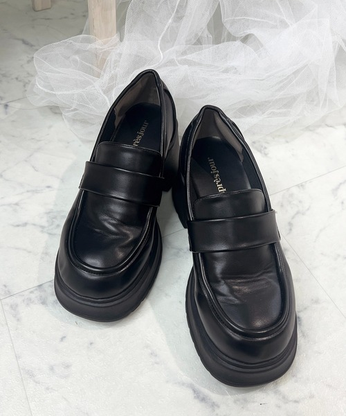apres jour(アプレジュール)の「厚底ローファー【ZOZOTOWN限定アイテム】(ローファー・レディース・ダークブラウン/ブラック・SMALL/LARGE/MEDIUM/X-LARGE)」の2枚目の写真