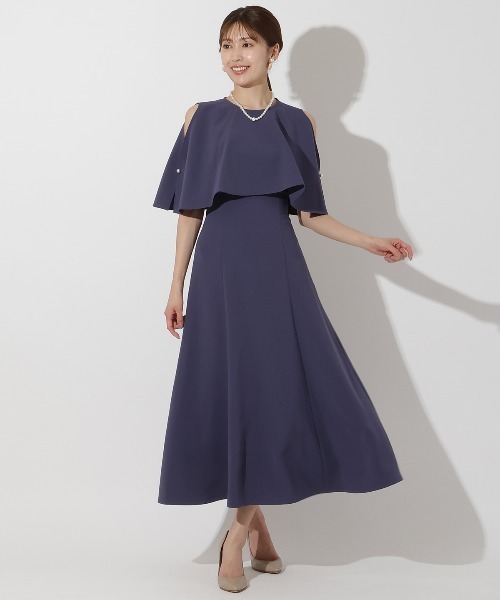 美品✨アンドクチュール ケープレイヤードドレス　アイボリーAnd couture ケープレイヤードドレス(505125619) | AND COUTURE(AND COUTURE