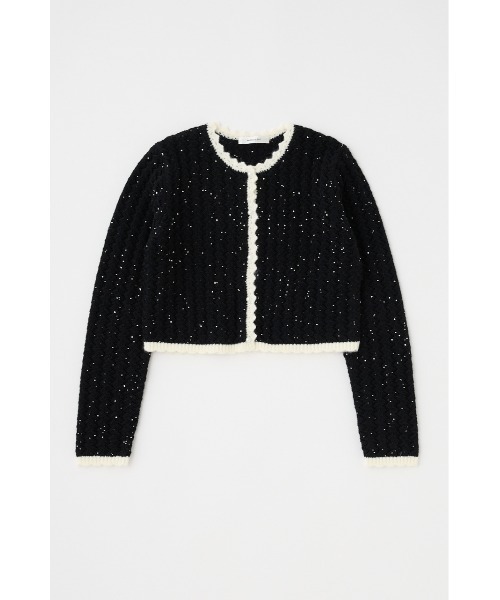 セール】GLITTER KNIT カーディガン（カーディガン/ボレロ）｜MOUSSY